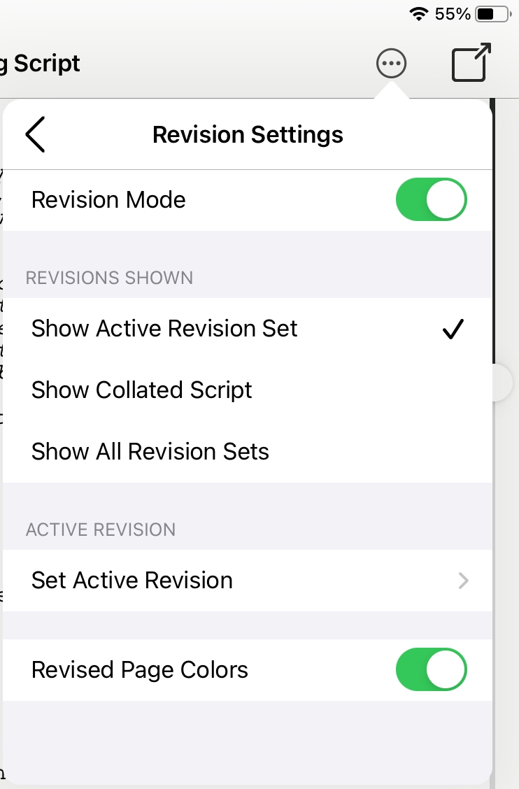 How does Revision Mode work in Final Draft Go? (iPad) Final Draft