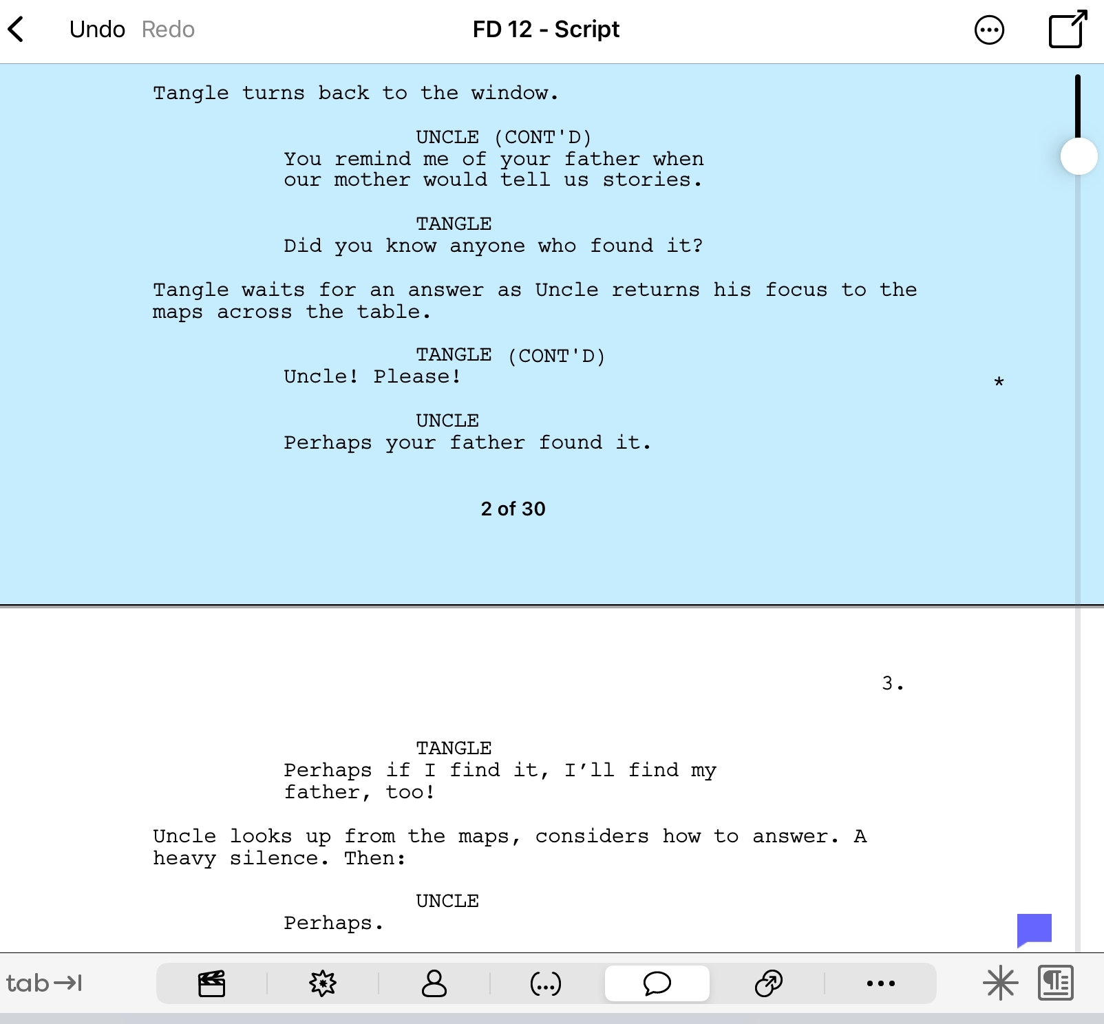 How does Revision Mode work in Final Draft Go? (iPad) Final Draft