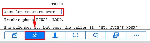 How can I highlight a character's dialogue in Final Draft Go? (iPad) –  Final Draft