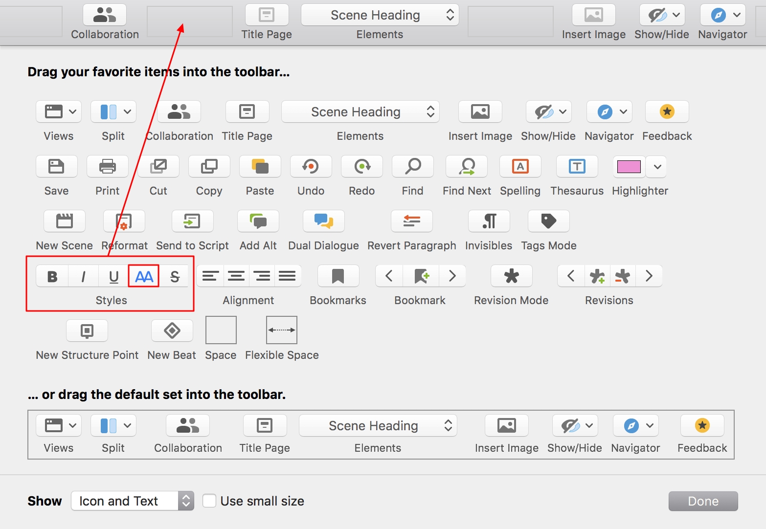 How do I toggle case? – Final Draft